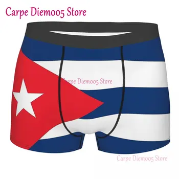 Drapelul Național Cuba Chiloți Breathbale Chilotei Sex Masculin Lenjerie De Imprimare Pantaloni Scurți Boxeri