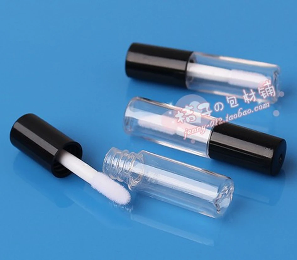 0.8 ml 1,2 ml/g 500pcs/lot argintiu auriu capac negru mini-ATC DIY distribuire bagheta stick buze tub, luciu de Buze tub tub cosmetice0