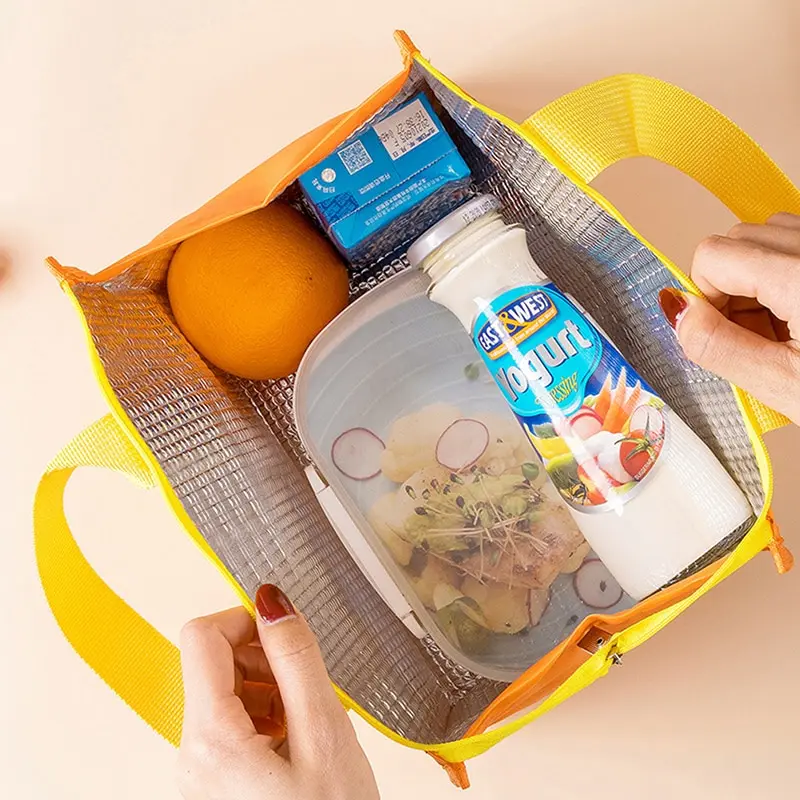 1 buc Drăguț Portabil Termică Cutie de Prânz Sac pentru Femei Copii de Depozitare a Alimentelor Genți de mână de Călătorie Picnic Masa Husă Izolate Cooler Bento Sac0