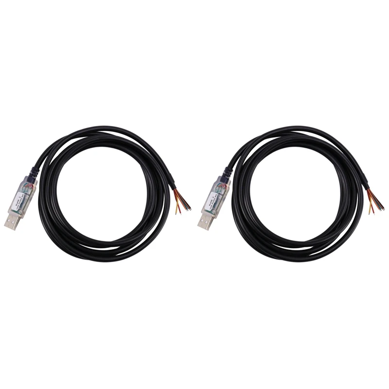 2 buc 1.8 M lungime Sfârșitul cablu,USB-Rs485-Ne-1800-Bt Cablu USB La Serial Rs485 Pentru Echipament Industrial de Control0