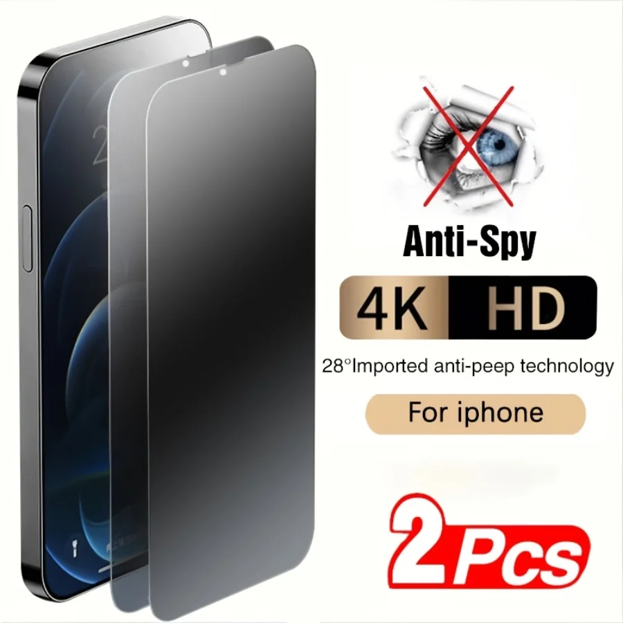 2 buc Anti-spy Sticlă Călită Telefon Folie de protectie Ecran Pentru Iphone 14 13 12 11 XR Pro Max Plus X XS 7 80
