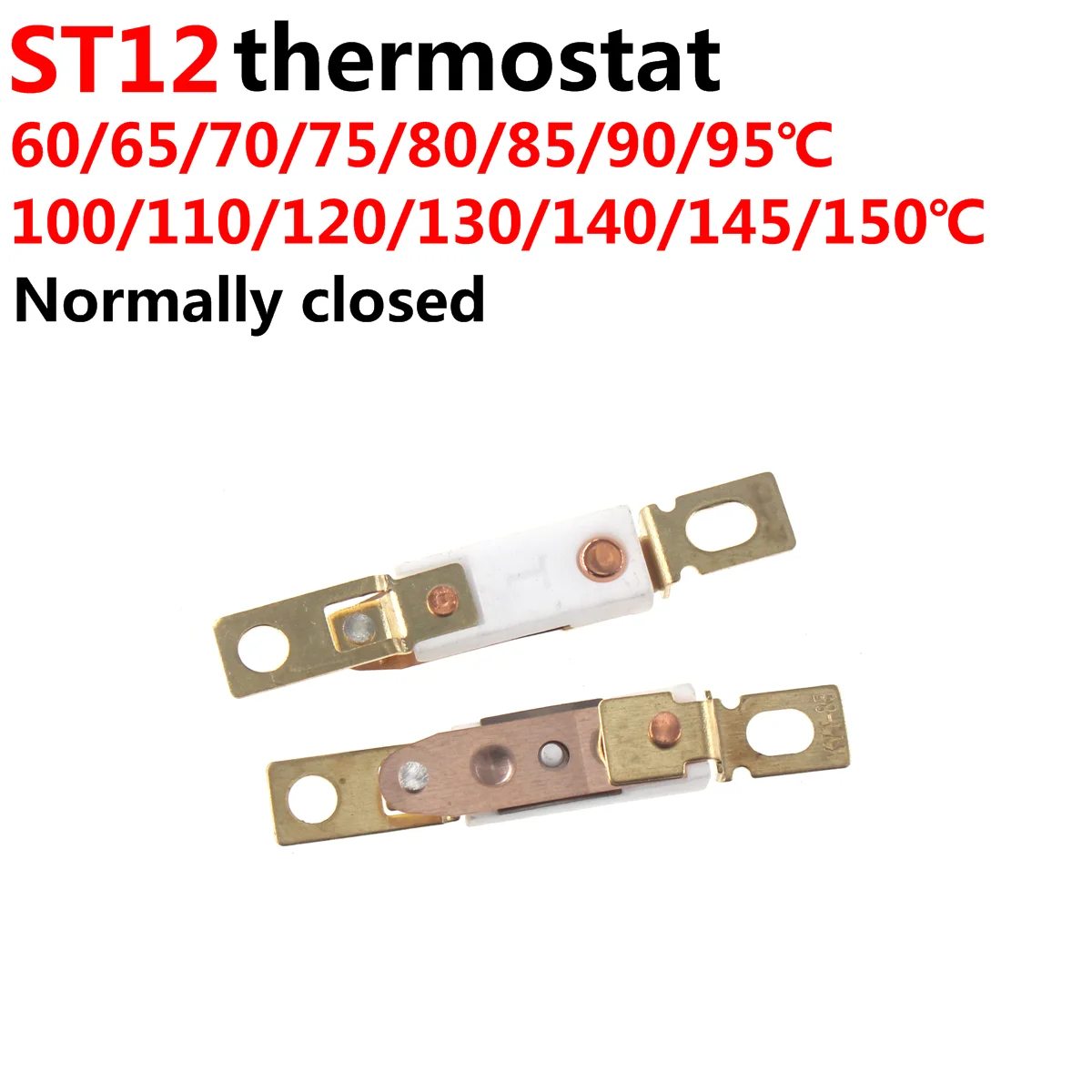 20BUC ST-12 uscător de Păr Comutator de Temperatura Termostat Normal închis 65/70/75/80/85/90/95/100/105/110/115/120/125/130/135/140/140