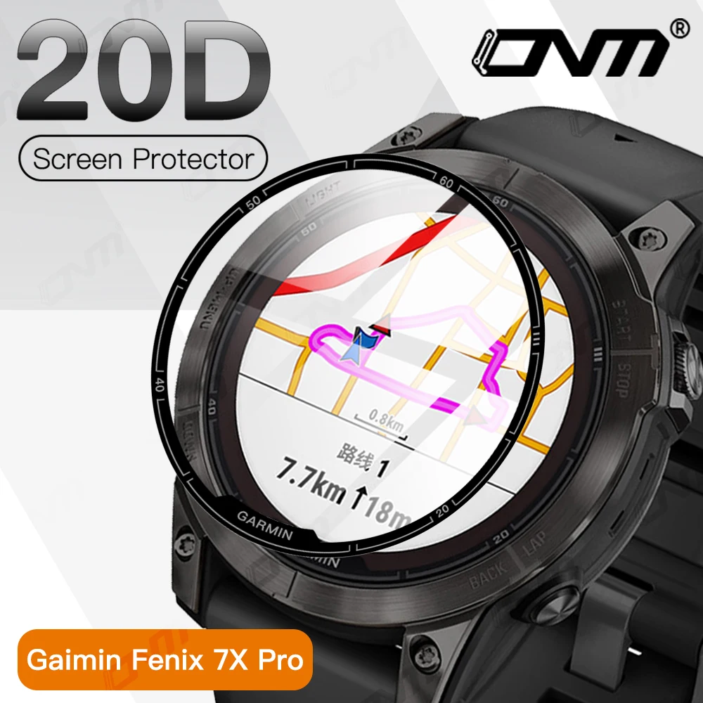 20D Ecran Protector pentru Garmin Fenix 7X Pro 7S Pro 7 Pro Flexibil de Protecție Moale Film Plin de Acoperire de Film de Accesorii Nu de Sticla0