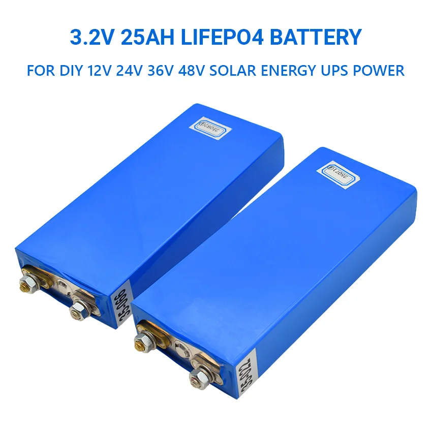 3.2 V 25Ah LiFePO4 baterie de celule 25000mAh cu Litiu fosfat de fier profundă cicluri pentru Diy 12V 24V 36V 48V energie solară UPS de putere0