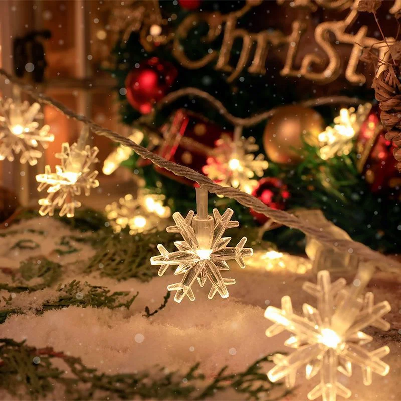 3m 6m 10 m de Craciun Fulg de nea Șir LED Lumina Ghirlanda de Crăciun de Decorare Petrecere Acasă de Crăciun Moș Crăciun Cadouri de Anul Nou Fericit Navidad0