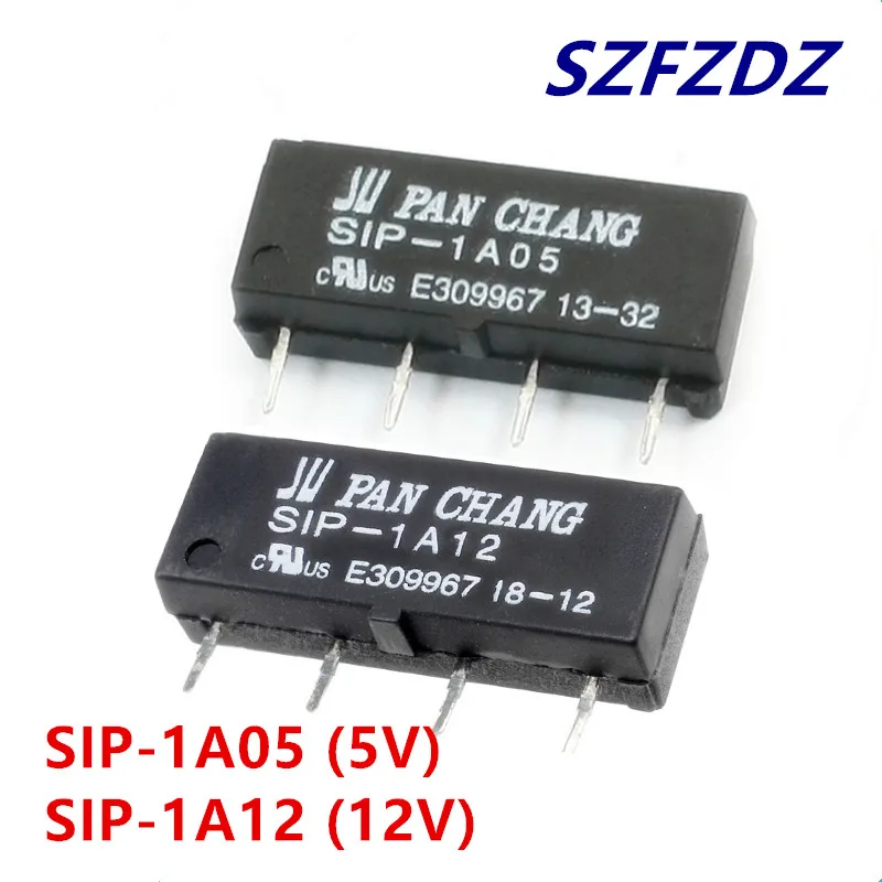 5Pcs Nou Original SIP-1A05 SIP-1A12 SS1A24 4PIN 5V 12V 24V Releu Reed0