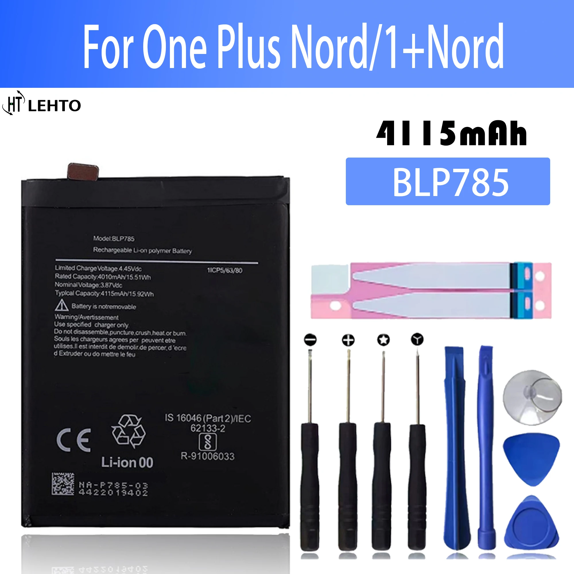 BLP785 Baterie pentru OPPO, OnePlus NORD OnePlus NORD 1+NORD Reparații Parte Original Capacitate Baterii de Telefon0