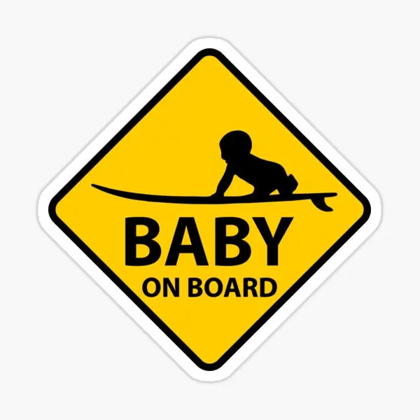 Baby On Board Placa de Surf 5PCS Masina Autocolante pentru Camera de zi Frigider Fundal Decor Autocolante Anime Drăguț Cameră Motocicleta Perete0