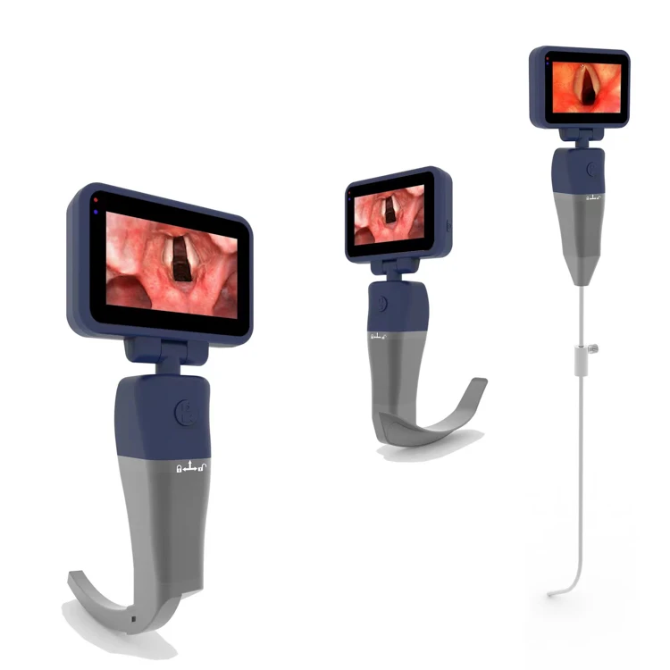 Cea mai bună calitate Besdata set laringoscop CE Inoxidabil Lama Refolosibile Video laringoscop pentru Intubare0
