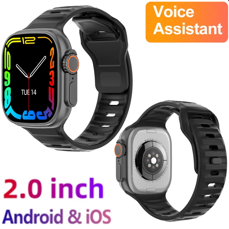 Ceas Barbati Smartwatch 2.0 Inch Femei Bluetooth Apel Încheietura Sport Asistent De Voce De Oxigen Din Sânge Pentru Huawei Y6 Prim-2018 Y9 Y7 Y5 P0