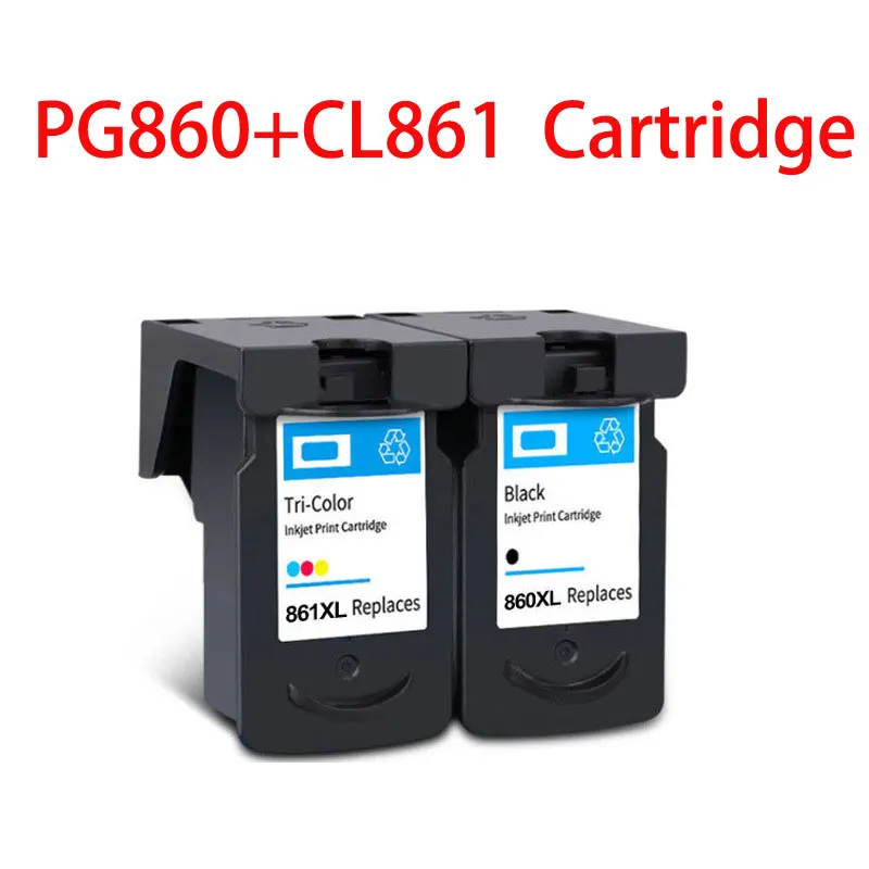 Compatibil Refillable Cartuș de Cerneală Pentru Canon 860 861 PG860 CL861 PIXUS TS5380 Printer0