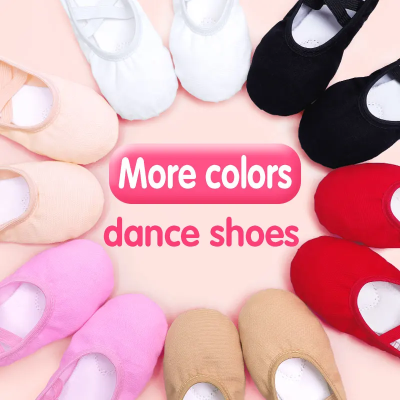 Copii Moi Papuci de Balet Roz de Balet, Pantofi de Dans Gimnastica de Formare Pantofi pentru Fete Adulți0