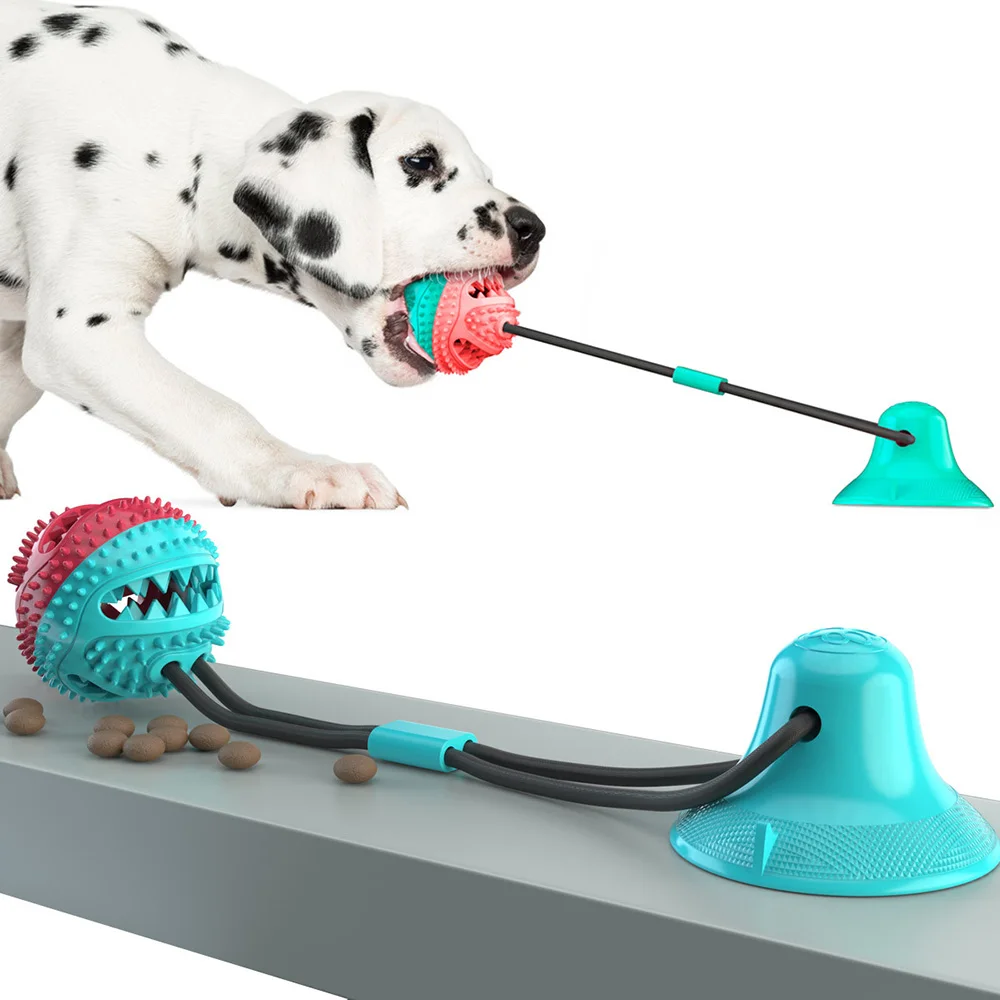 Câini Jucării, Siliciu Ventuza Remorcher Interactive Minge De Câine Jucării Pentru Animale De Companie Mesteca Muscatura De Curățare Dinte Periuta De Dinti Alimentare Consumabile Pentru Animale De Companie0