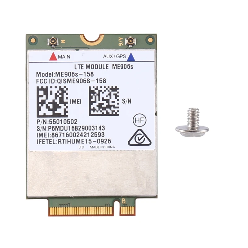 Debloca ME906S-158 Mobile Broadband Card 4G LTE / HPSA+Bandă largă Mobilă WWAN Modulul B1, B2, B3, B5 Universal0