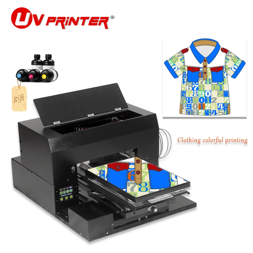 Dimensiune A3 de înaltă rezoluție automată flatbed UV printer pentru telefonul mobil caz/PVC card/foto/3D de imprimare emboss0