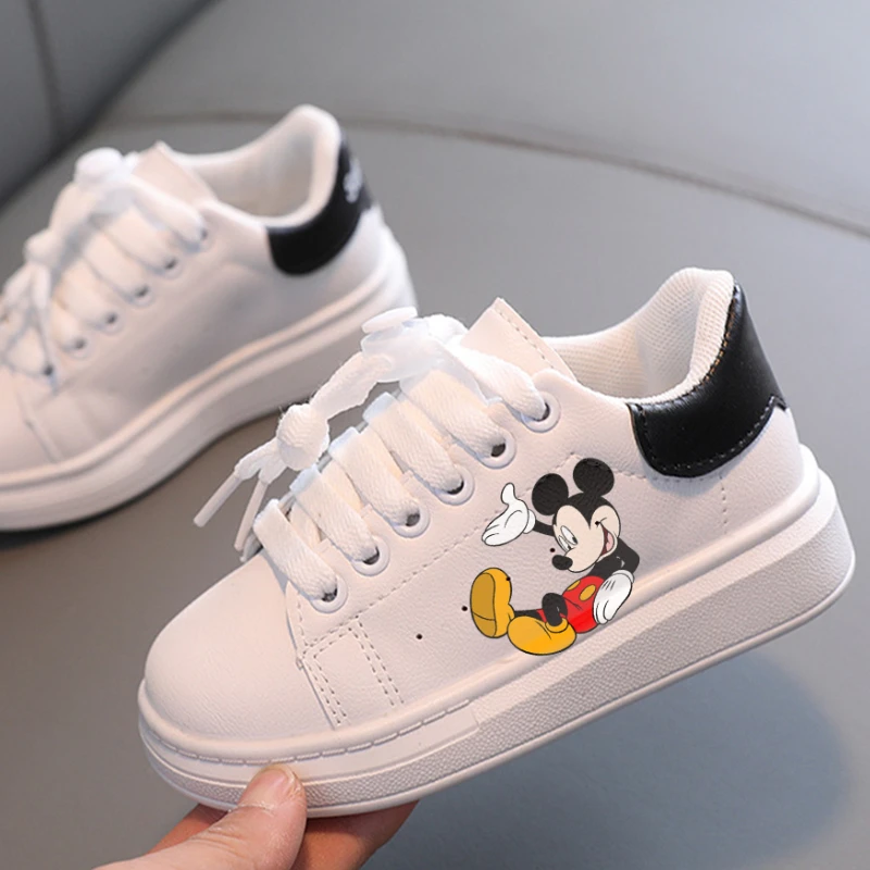 Disney Mickey Minnie Mouse Copii Desene Animate Fata Student Moale Moale Pantofi Casual Pantofi Sport Student Pantofi De Funcționare Dimensiuni0