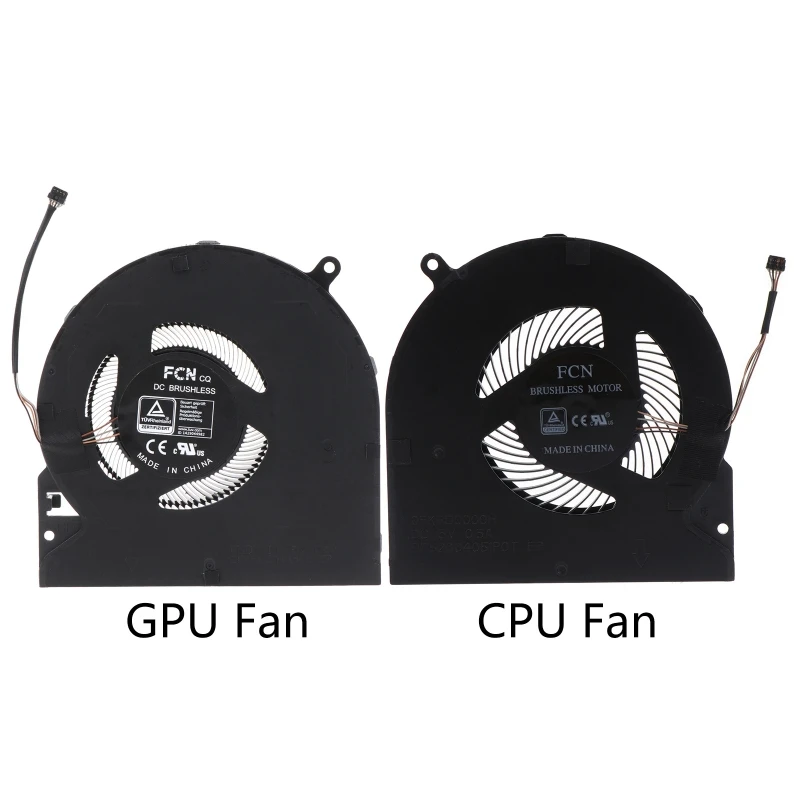 GPU CPU Fan Laptop Cooling Fan DC 5V 0.5 a 4-pin 4-fire pentru Razer Blade15 RZ09-0301 Laptop Parte Motor fără Perii0