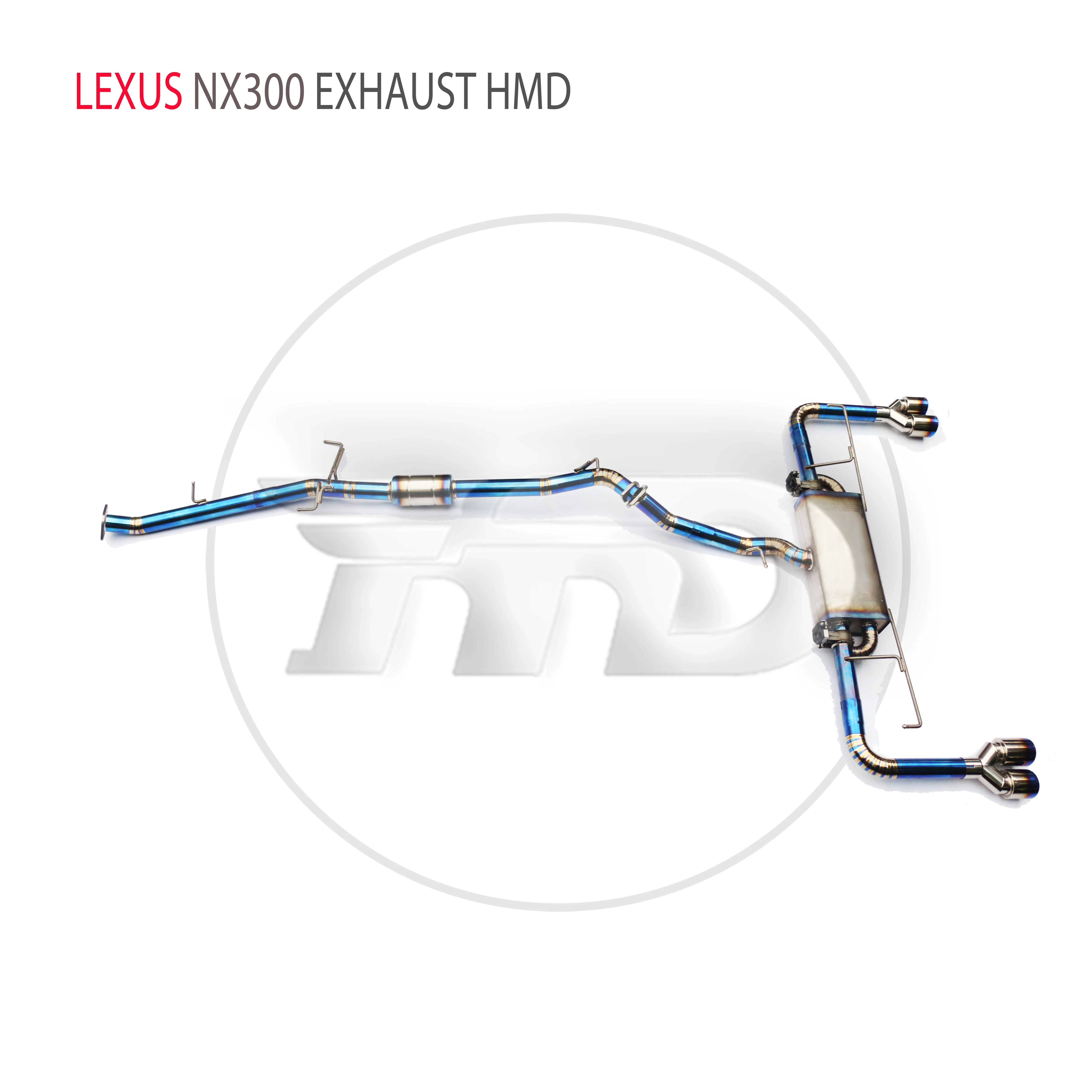 HMD Aliaj de Titan Sistemul de Evacuare de Performanță Catback pentru Lexus NX300 Auto Modificarea Electronică a Supapei de Eșapament0