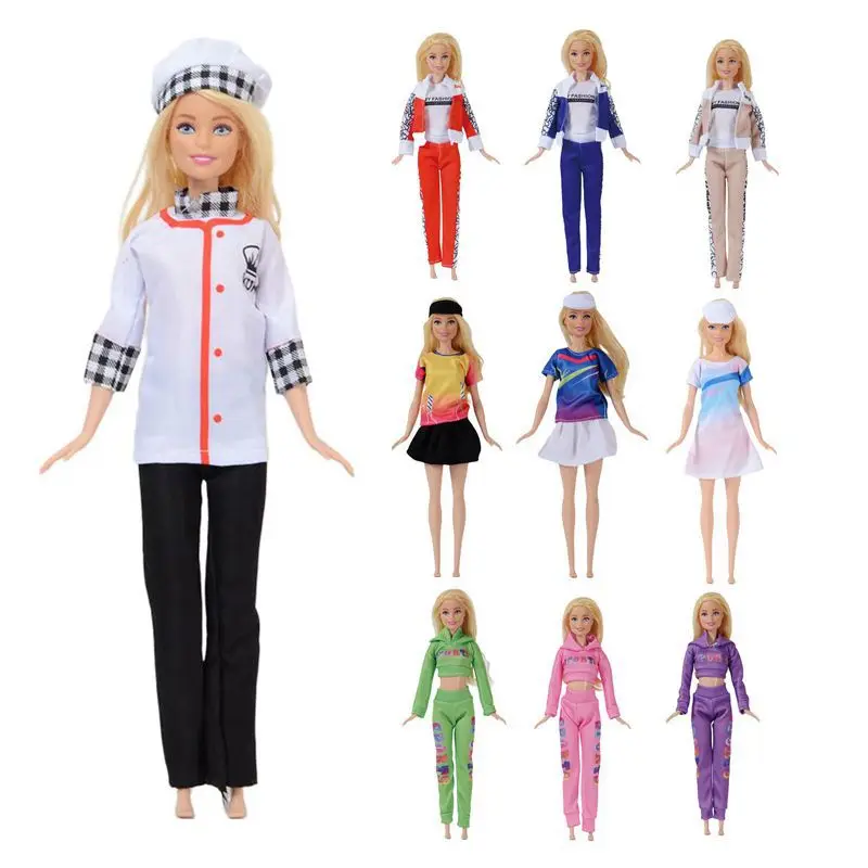Kawaii 23 Articole /lLot de sex Feminin Haine Papusa Set de Moda Casual Uzura Iubitor de Haine Pentru Barbie Ken DIY de Crăciun Cadou de Ziua0