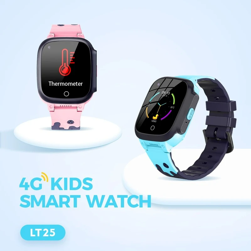 LT25 4G Copii Ceas Inteligent SOS de Telefon Ceas GPS LBS WIFI Tracker Smartwatch rezistent la apa IP65 Copii Cadouri pentru IOS Android APP0