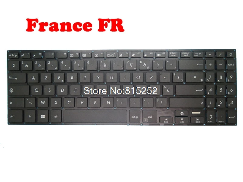 Laptop SUA/Franța FR/Spanish Keyboard Pentru ASUS X560 X560U X560UD NX560U NX560UD YX560U YX560UD F560UD K560UD A560UD R562UD Negru0