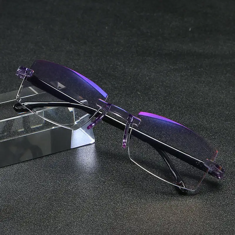 Lectură Viziune ochelari inteligente Ochelari de Lectură Lumină Albastră de Blocare Nici o Linie Multifocale Calculator Cititori pentru Femei, Bărbați Ochelari0
