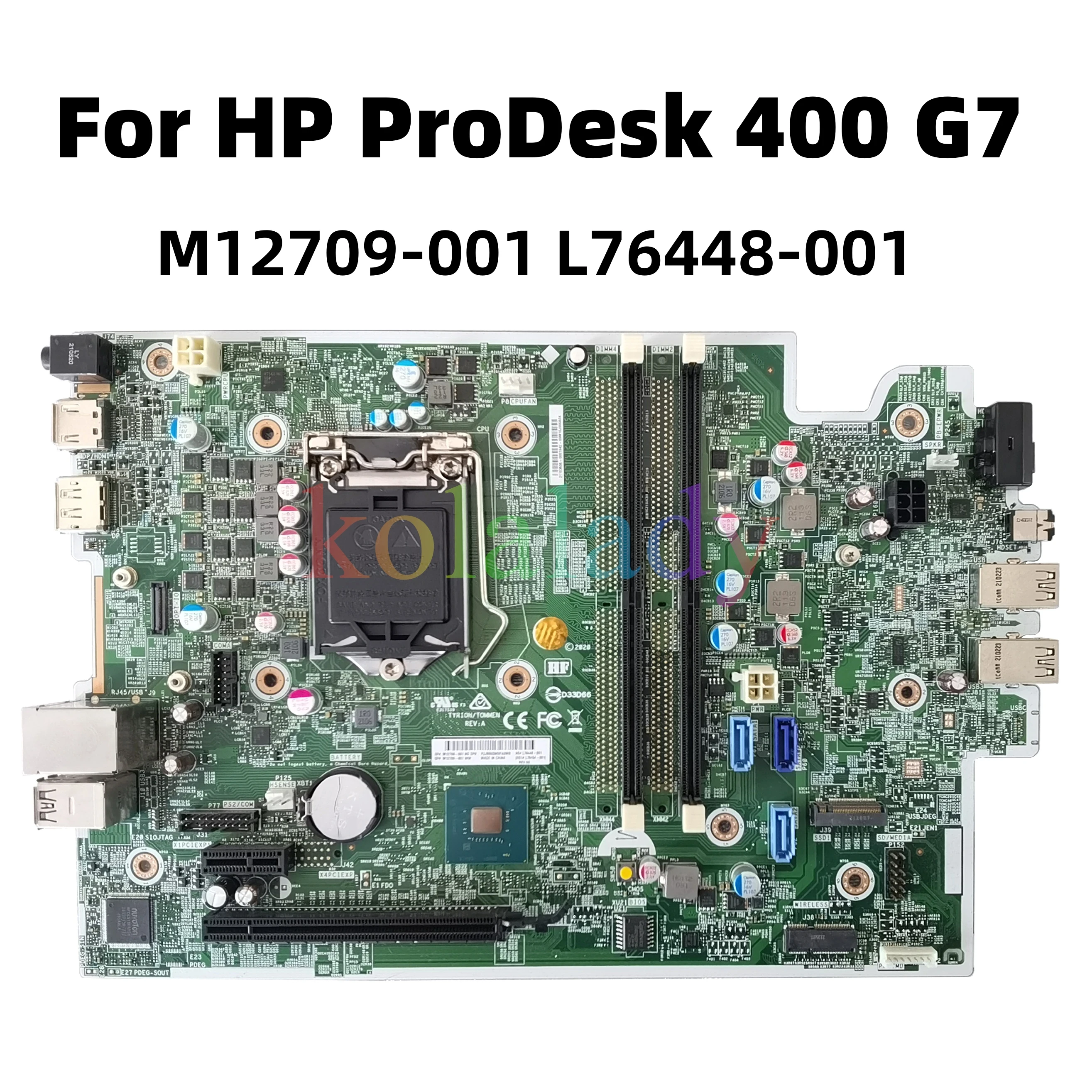 M12709-601 Pentru HP ProDesk 400 G7 SFF Placa de baza M12709-001 L76448-001 L76454-001 Intel Q470 LGA1200 DDR4 100% Testat0