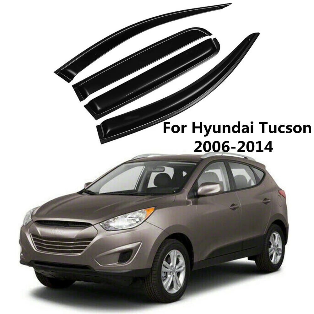 Masina Acrilice Geam Deflector Parasolar Ploaie Garda De Acoperire Subțire De Turnare Trim Tent Adăpost Pentru Hyundai Tucson 2006-20140