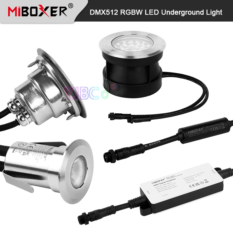 Miboxer DMX512 RGBW LED Lumina Subteran 12V 3W 24V 5W 9W rezistent la apa IP68 Lampa DMX de Semnal Amplificator Original Adresa Editor0