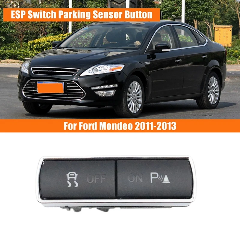 Negru Senzor de Parcare Buton ABS Senzor de Parcare Buton Pentru Ford Mondeo 2011-2013 BS7T-2C418-BA0