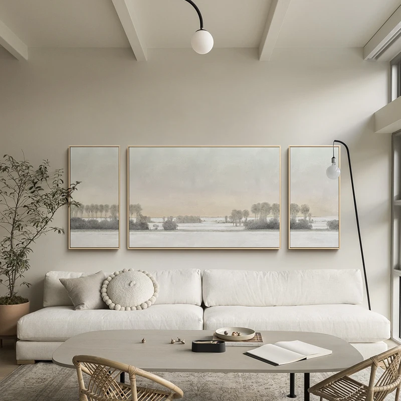 Nordic combinație living decor minimalist modern, canapea de fundal de perete pictura Japoneză banner murală0