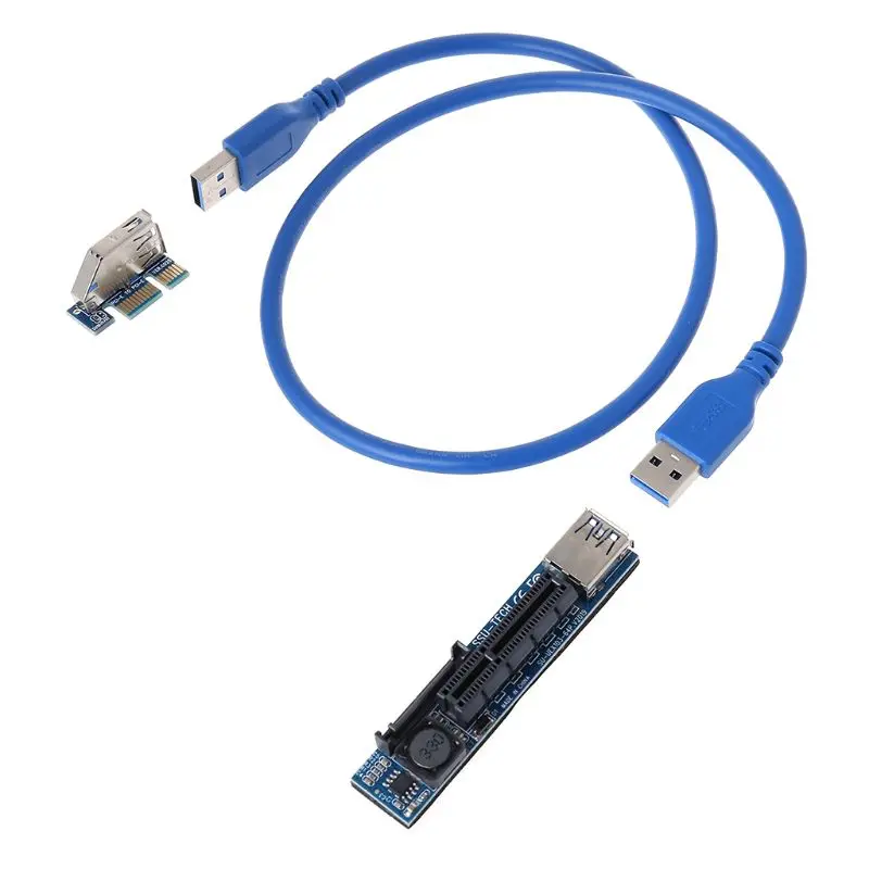 PCI EXPRESS USB Adaptor de Fonduri Extender PCIE Riser Card USB PCI-E R2LB0