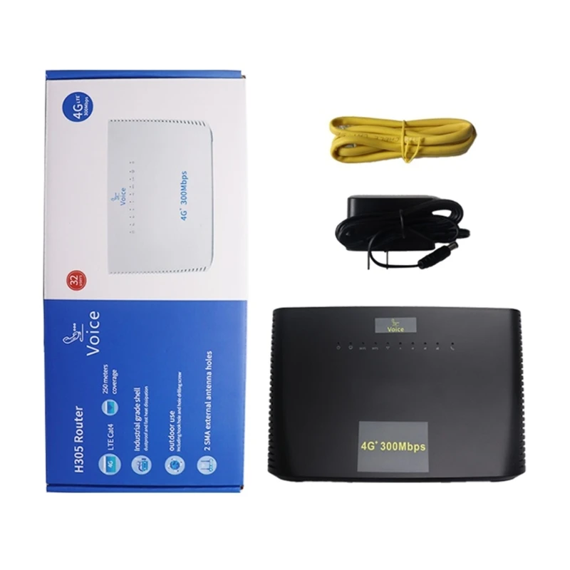 Router WiFi 4G LTE CAT4 Router SUA/UE-Plug cu Slot pentru Card SIM 4xRJ45 de Rețea Porturi 300Mbps pentru Internet Acasă Conector Dropship0