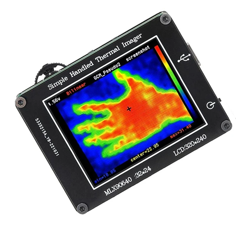 Senzor infraroșu Simplu Termica Rezoluție Definiție Clară Imaging Camera 2.0 Inch LCD 240X320 -40℃ La 300℃0