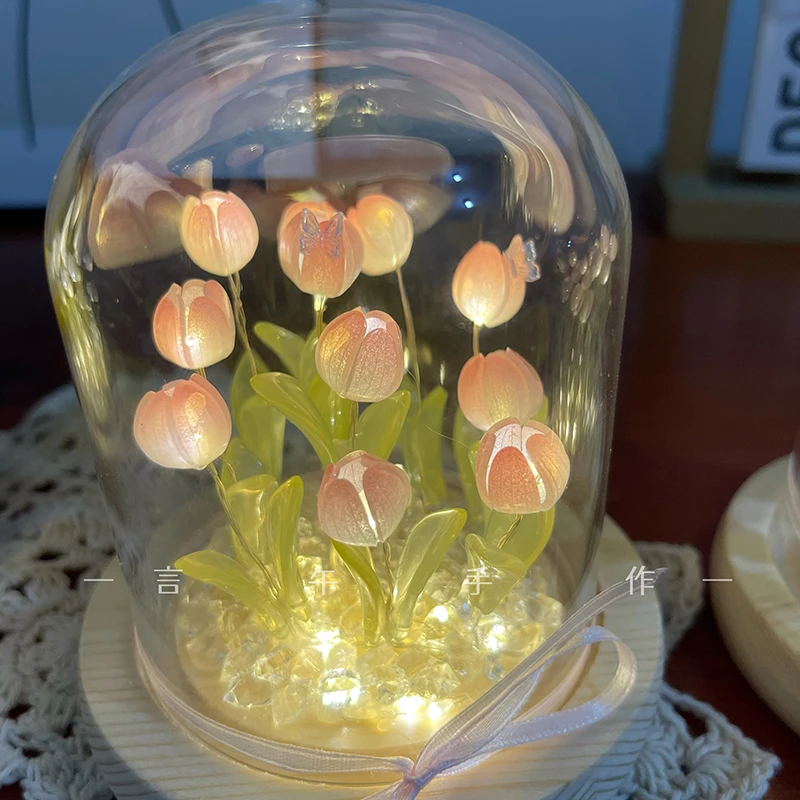 Tulip Lumina de Noapte DIY Pachet de Materiale Nu Produs Finit0