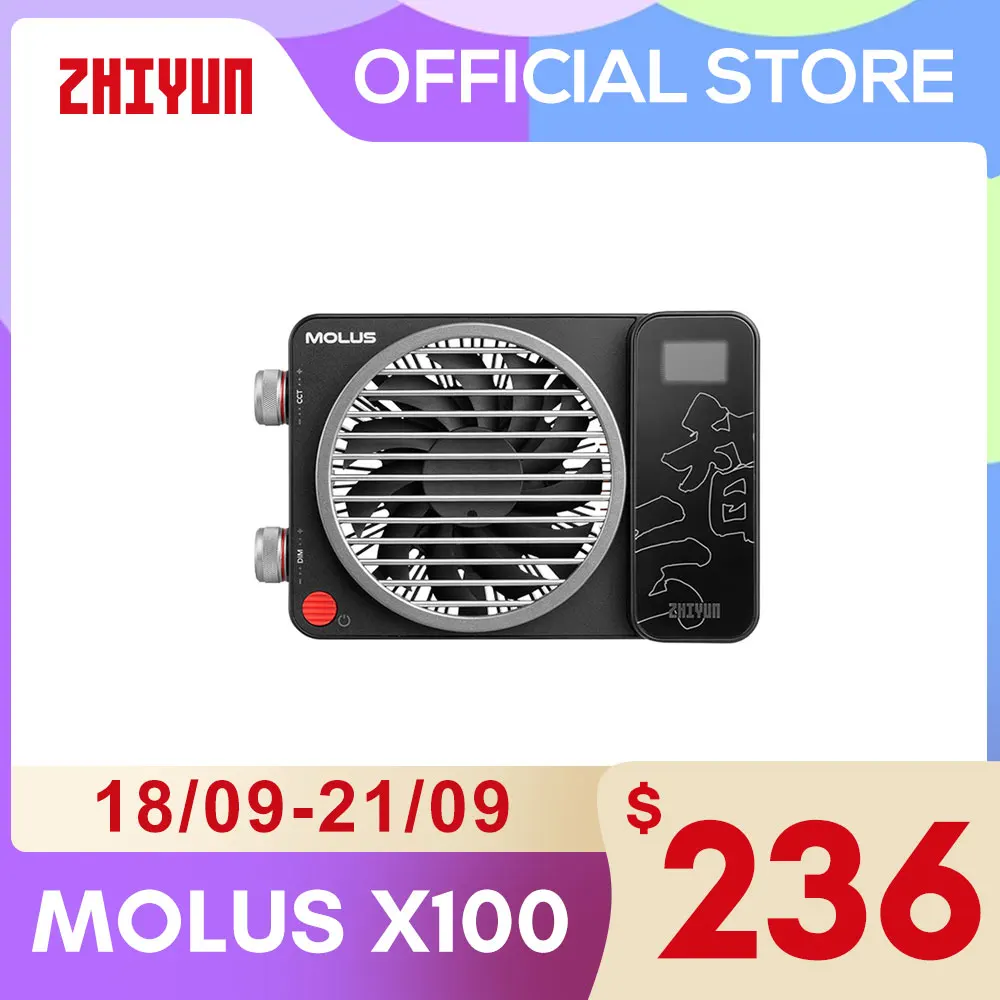 ZHIYUN Oficial MOLUS X100 100W ȘTIULETE de LED Lumina de Fotografie de Iluminat Lumina Video Video Shotting0