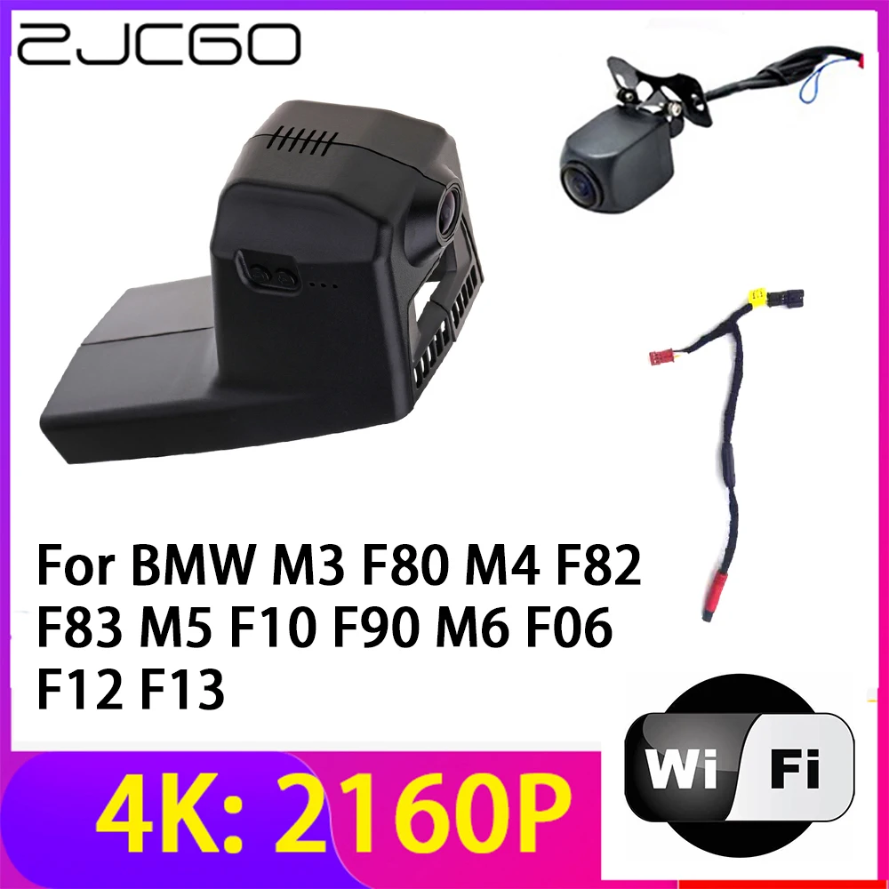 ZJCGO 4K 2160P Dash Cam DVR Auto Camera 2 Lentile Recorder Wifi Viziune de Noapte pentru BMW M3 F80 M4 82 F83 M5 F10 F90 M6 F06 F12 F130
