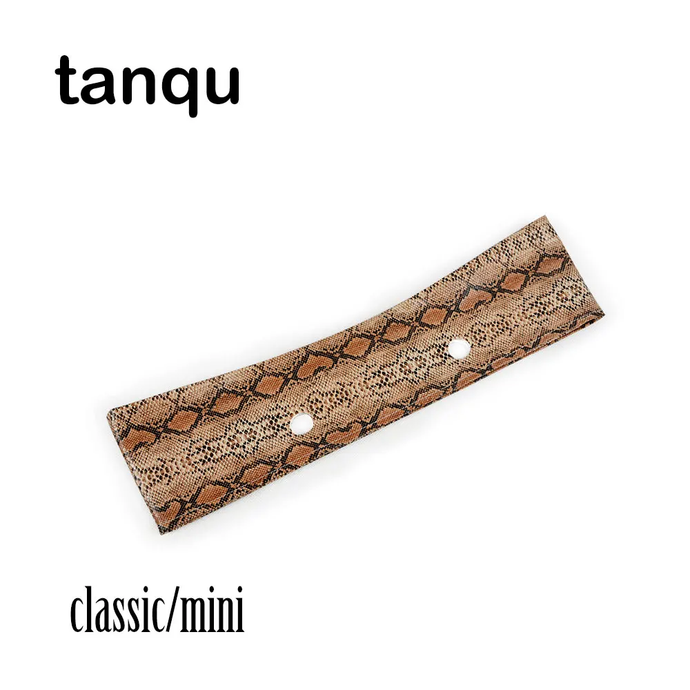 tanqu Tapiterie din Piele Decor pentru Obag O Geanta Classic Mini Faux Solide din piele de Sarpe de Cereale PU Serpentine Ornamente pentru Sezonul de Primăvară0