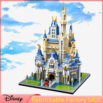 Disney Magic Castle Mini Blocuri Mirco Model 3D 35cm Diamant Cărămizi de Construcție Printesa Castel de Vis Cifre pentru Cărămizi de Bricolaj, Jucarii