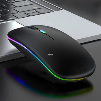 Mouse-ul fără fir Bluetooth-compatibil RGB Reîncărcabilă Mouse de Calculator Mause LED cu iluminare din spate Ergonomic Mouse de Gaming Pentru PC Laptop