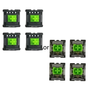 4 Piese Verde RGB, Switch-uri 3 pin pentru razer Chroma Jocuri de noroc Mecanice, Switch-uri Keyboard Verde Axa 3 Pin Switch-uri
