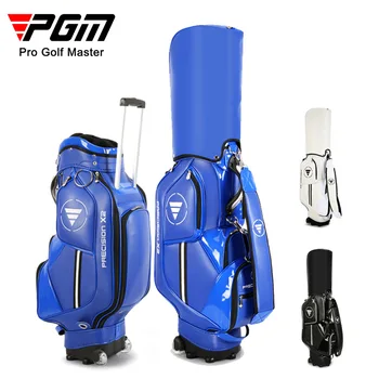 PGM Golf Standard Mingea Sac de Mare Capacitate Pachetul Cu Roata Profesionale din Piele PU Impermeabil Golf Club Airbag QB029