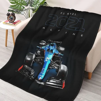 F1 Alpine 2021 Aruncă Păturile Colaj Flanel Ultra-Moale, Cald pătură de picnic cuvertură de pat pe pat