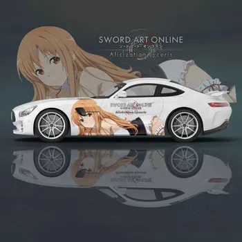 Personalizat Yuuki Asuna Anime Sexy Fata 2 buc Autocolant Auto Universal pentru Mașină Mare Decal Autocolant Auto pentru Univers Masina de Decorare Autocolant