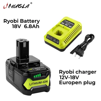 Für Ryobi 18V 6800mAh Hohe Kapazität Litiu-Baterii UNA + P102 P103 P104 P105 P107 fără Fir Werkzeuge + Ladegerät