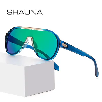SHAUNA TR90 Moda Polarizate Pilot de ochelari de Soare de Brand Designer de Acoperire Oglinda Nuante UV400