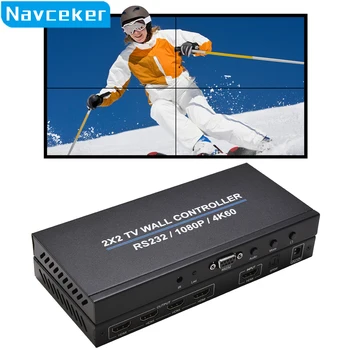 4 Canal TV de Perete Video Controller 2x2, 1x3 1x2 1x4 4x1, 2x1 3x1 HD DVI VGA USB Procesor Video 4K 60Hz Perete TV Despicare Ecran