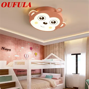 OUTELA Copii Lampă de Tavan Maimuță Modei Moderne Potrivite Pentru Camera Copiilor Dormitor Grădiniță