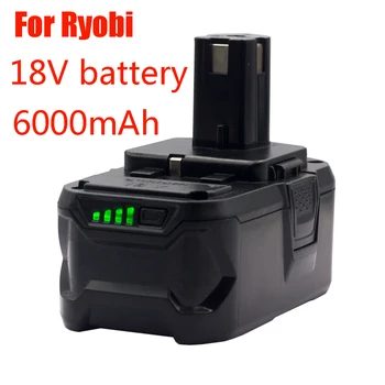 Înlocuiți Ryobi ONE18V Wireless Instrument de Putere BPL1820 P108 P109 P106 RB18L50 RB18L40 Acumulator Litiu-Ion 6000mAh