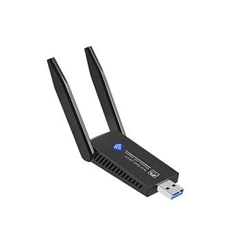 WiFi placa de Retea Wireless USB 3.0 1300M Adaptor AC1300 cu Antena pentru Laptop PC Mini Dongle